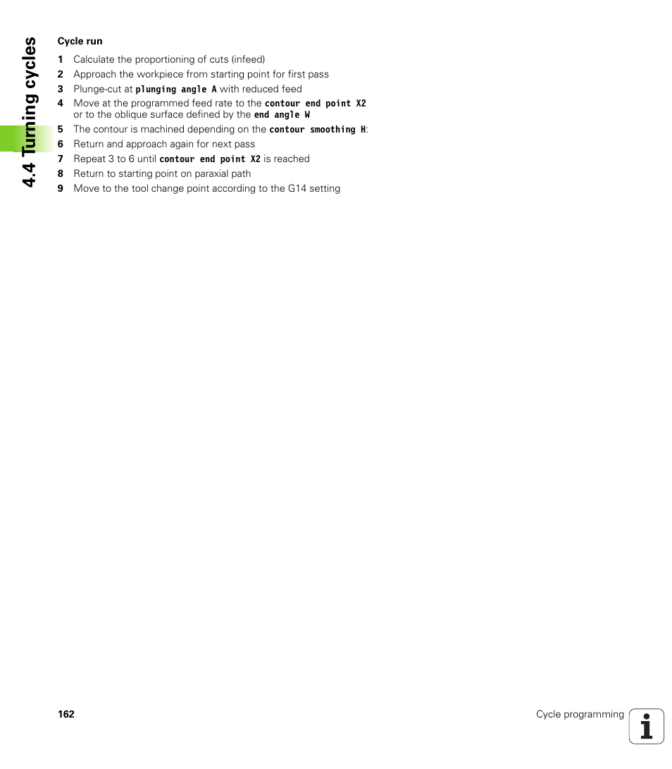 4 t u rn ing cy cles | HEIDENHAIN SW 548328-05 User Manual | Page 162 / 599