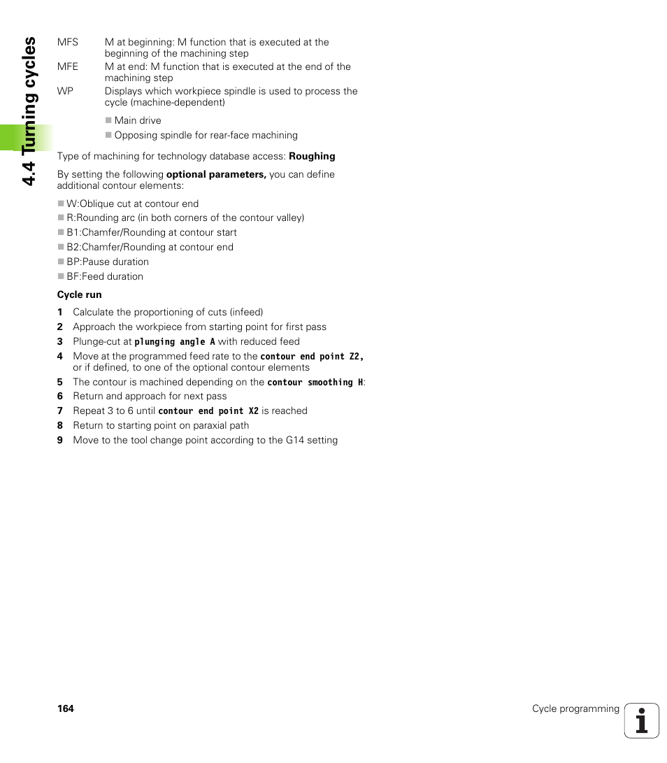 4 t u rn ing cy cles | HEIDENHAIN SW 548328-05 User Manual | Page 164 / 599