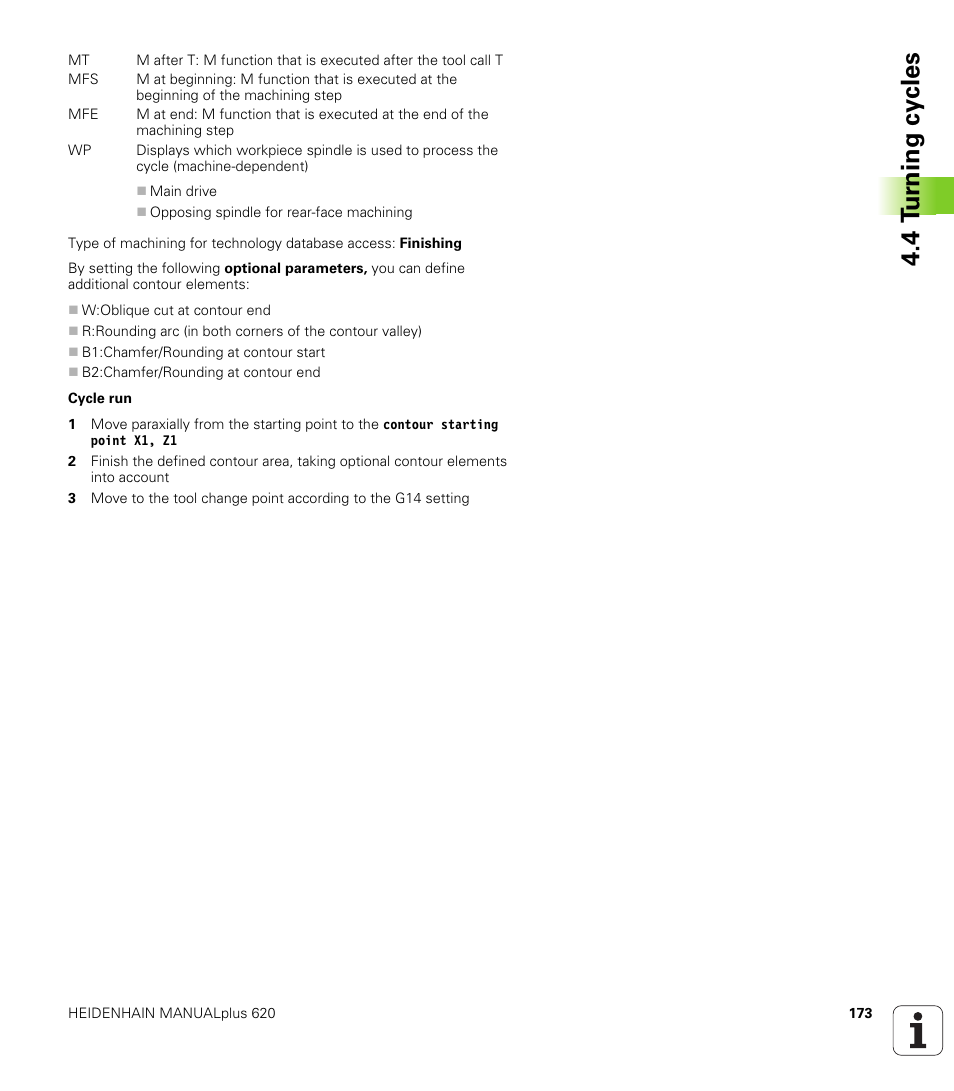 4 t u rn ing cy cles | HEIDENHAIN SW 548328-05 User Manual | Page 173 / 599