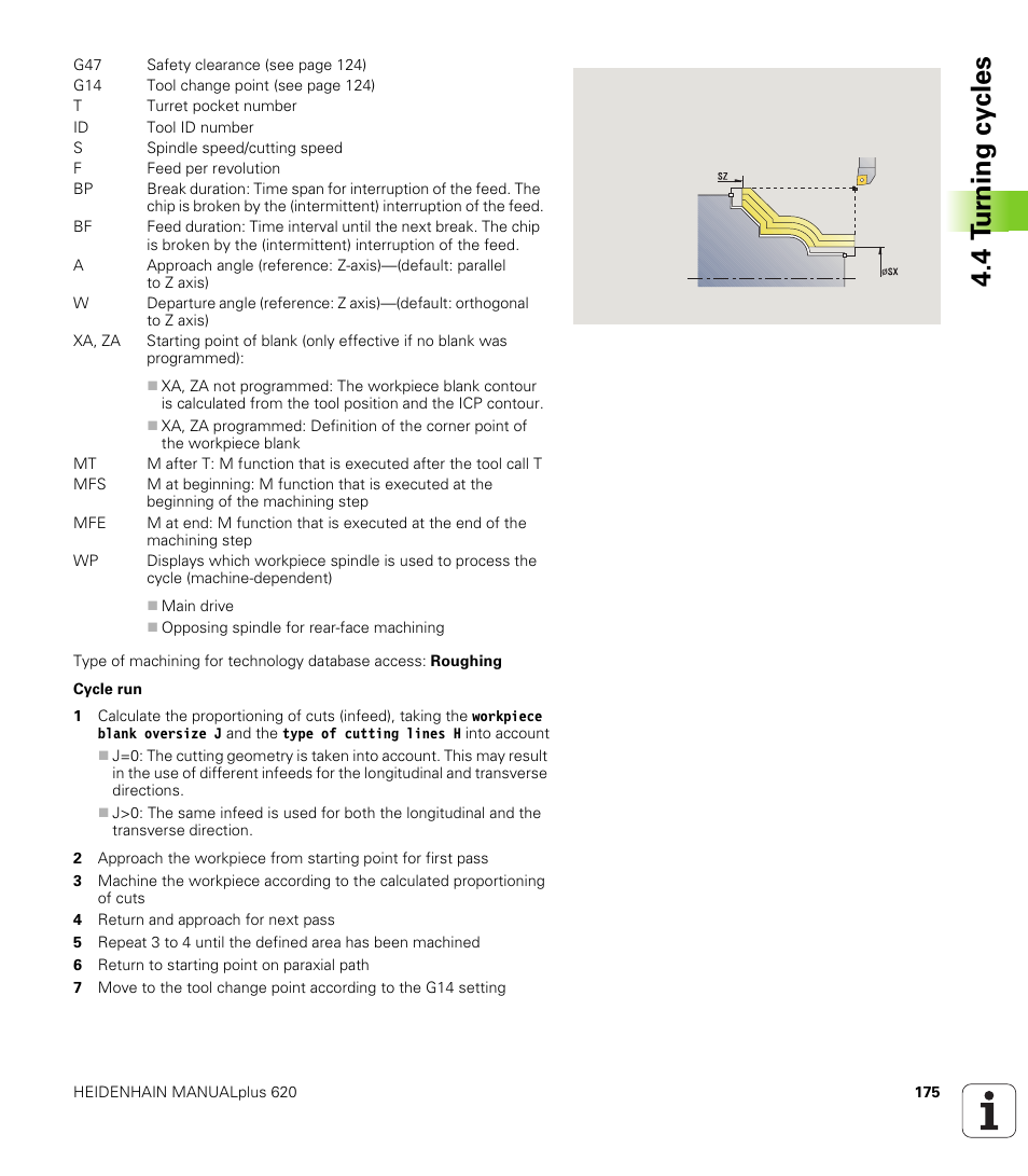 4 t u rn ing cy cles | HEIDENHAIN SW 548328-05 User Manual | Page 175 / 599