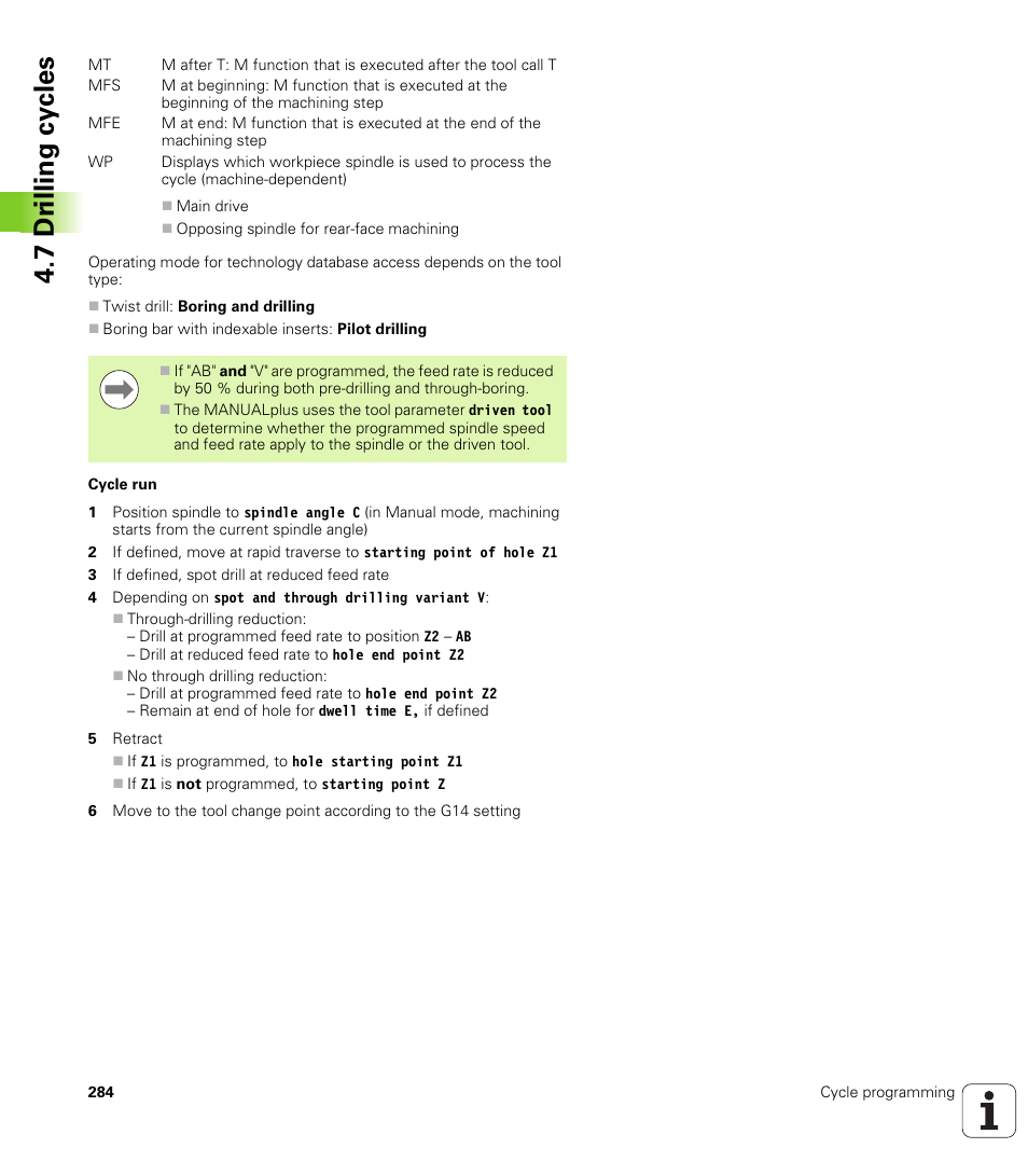 7 dr illing cy cles | HEIDENHAIN SW 548328-05 User Manual | Page 284 / 599