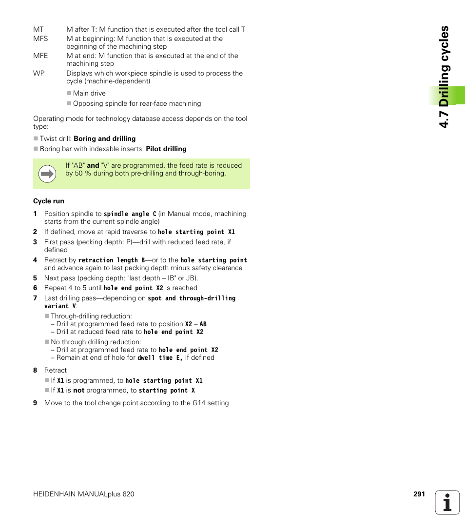 7 dr illing cy cles | HEIDENHAIN SW 548328-05 User Manual | Page 291 / 599