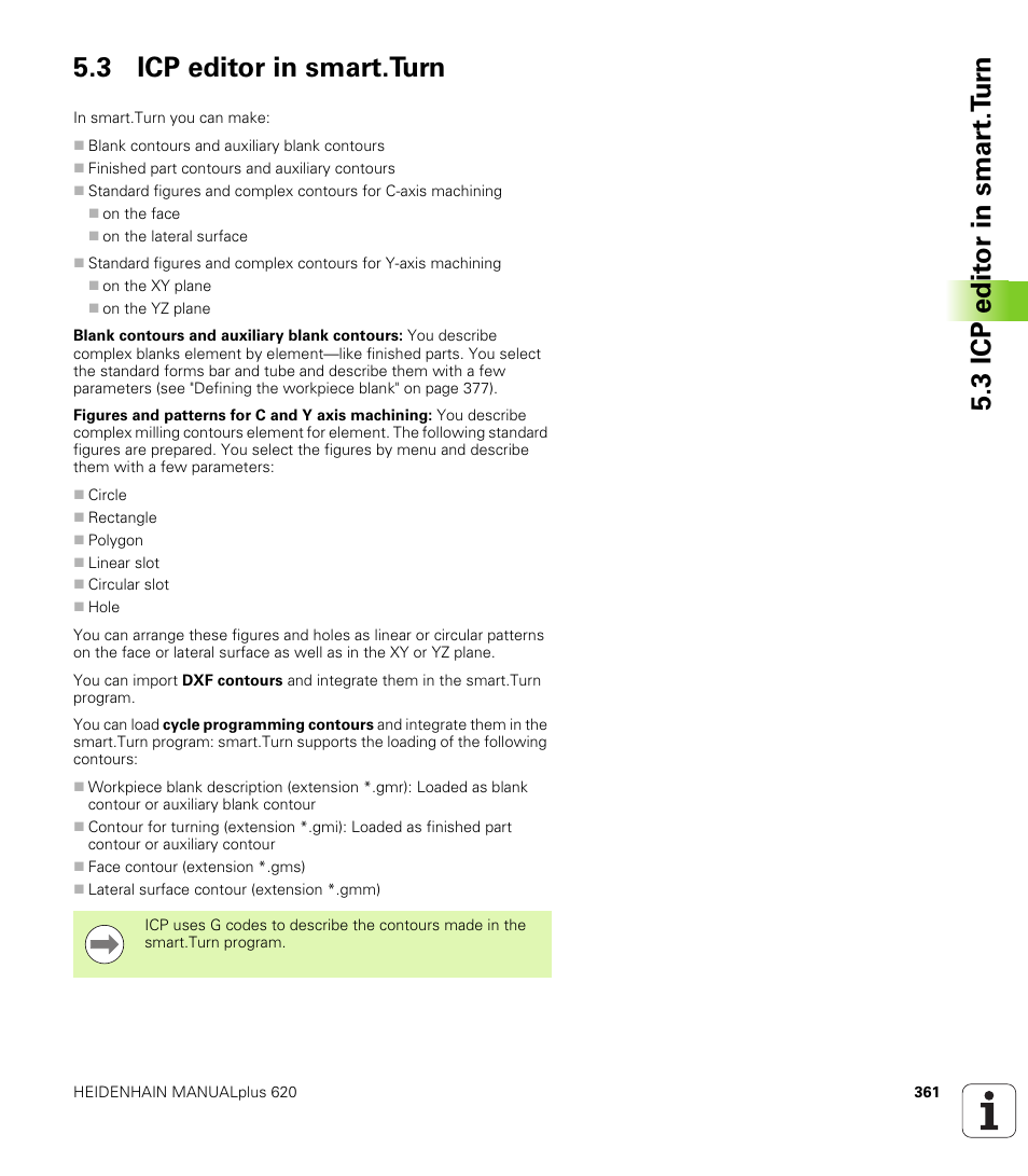 3 icp editor in smart.turn | HEIDENHAIN SW 548328-05 User Manual | Page 361 / 599