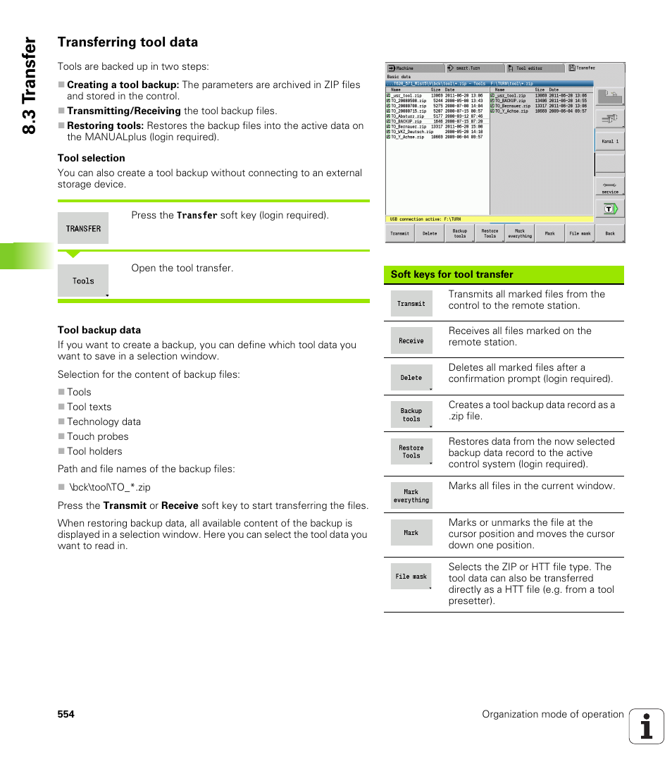 Transferring tool data, 3 t ransf er | HEIDENHAIN SW 548328-05 User Manual | Page 554 / 599