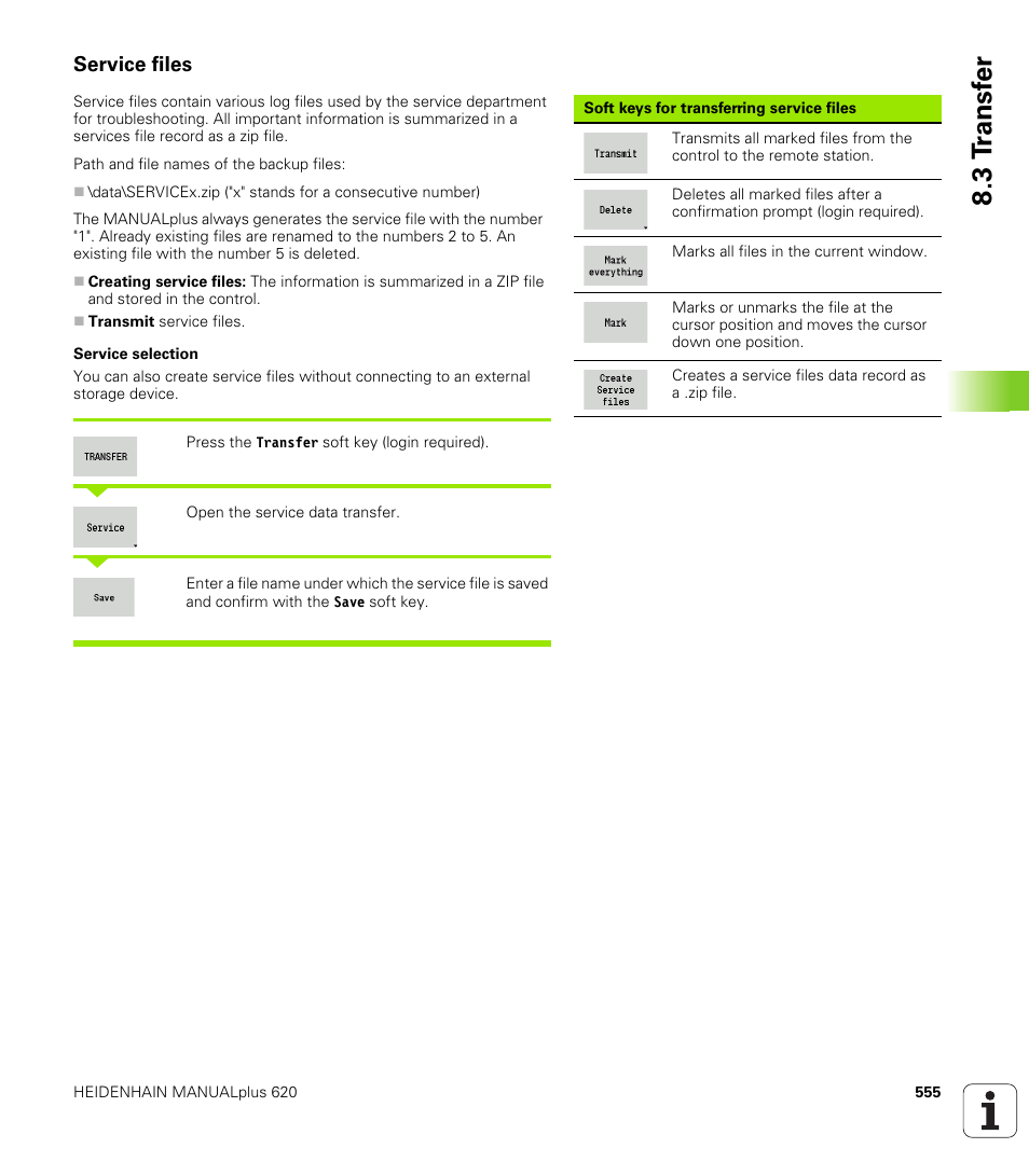 Service files, 3 t ransf er | HEIDENHAIN SW 548328-05 User Manual | Page 555 / 599