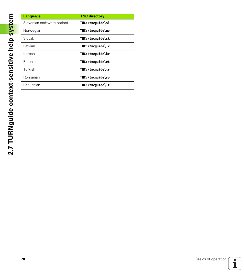 7 turnguide cont ext-sensitiv e help syst em | HEIDENHAIN SW 548328-05 User Manual | Page 70 / 599