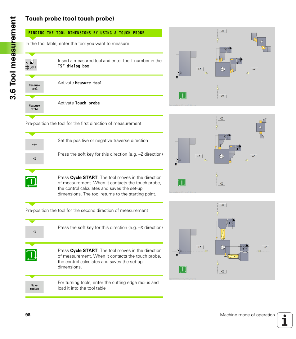 Touch probe (tool touch probe), 6 t o ol measur ement | HEIDENHAIN SW 548328-05 User Manual | Page 98 / 599