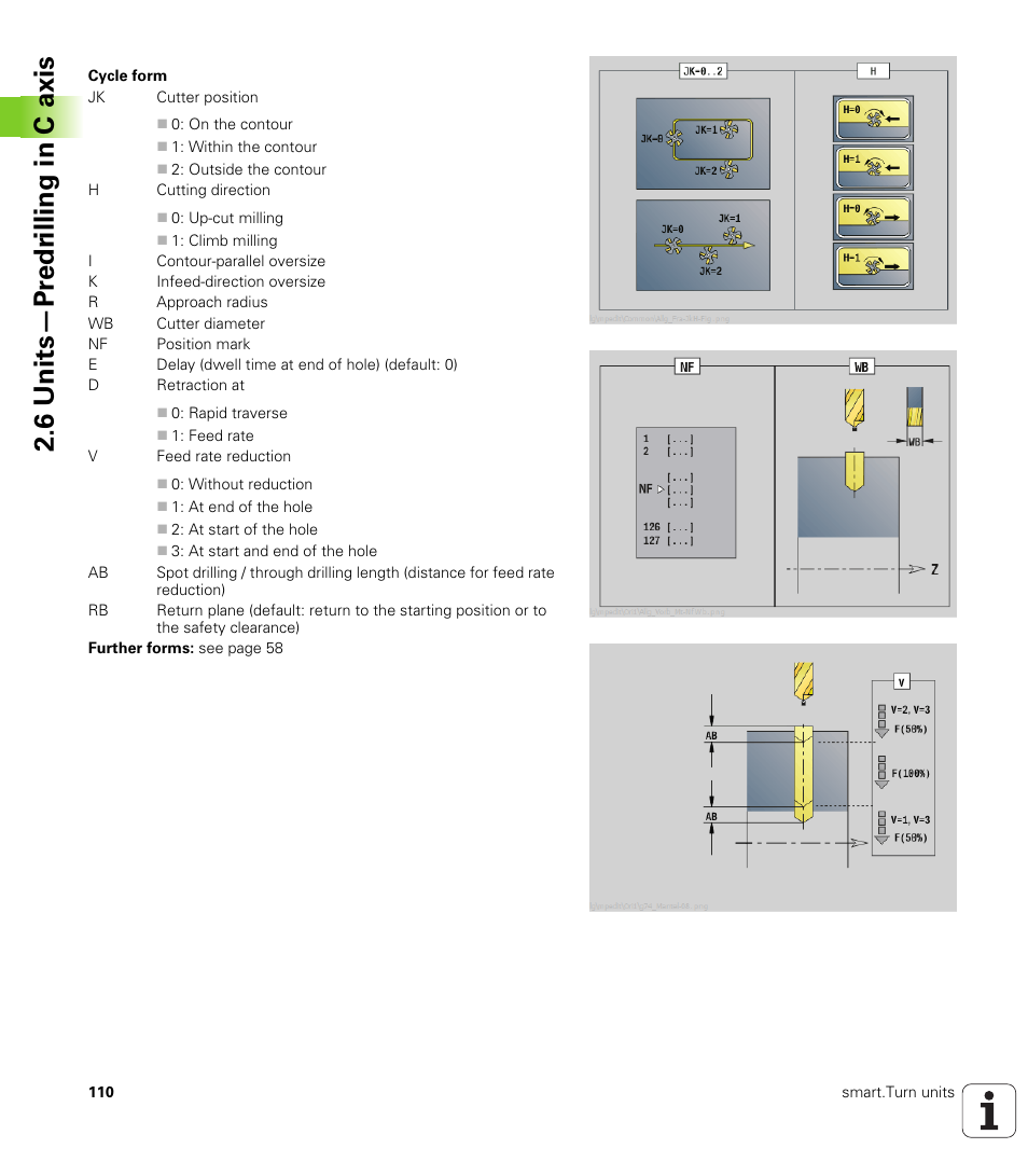 6 units—pr e dr illing in c axis | HEIDENHAIN SW 548328-05 DIN Programming User Manual | Page 110 / 598