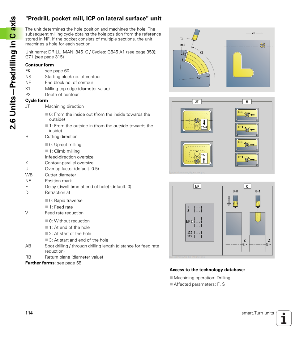 6 units—pr e dr illing in c axis | HEIDENHAIN SW 548328-05 DIN Programming User Manual | Page 114 / 598