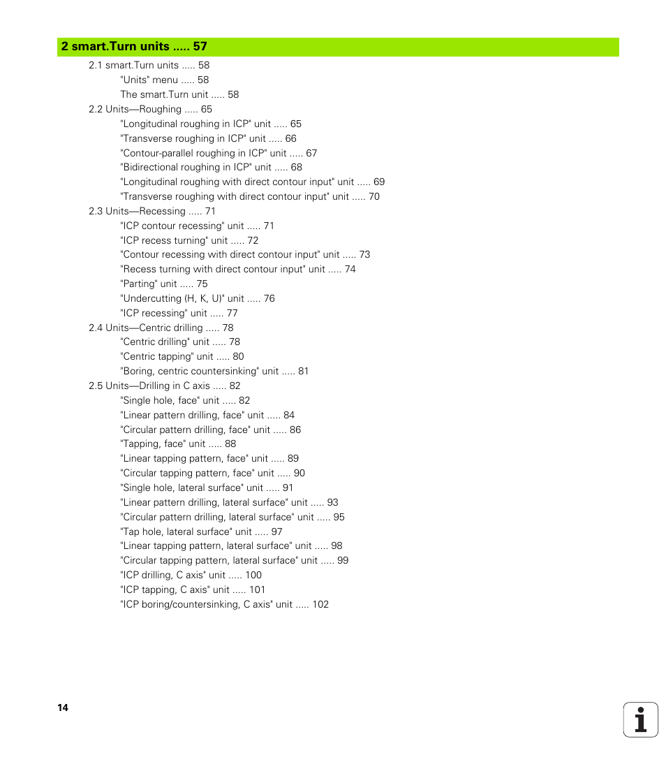 2 smart.turn units | HEIDENHAIN SW 548328-05 DIN Programming User Manual | Page 14 / 598
