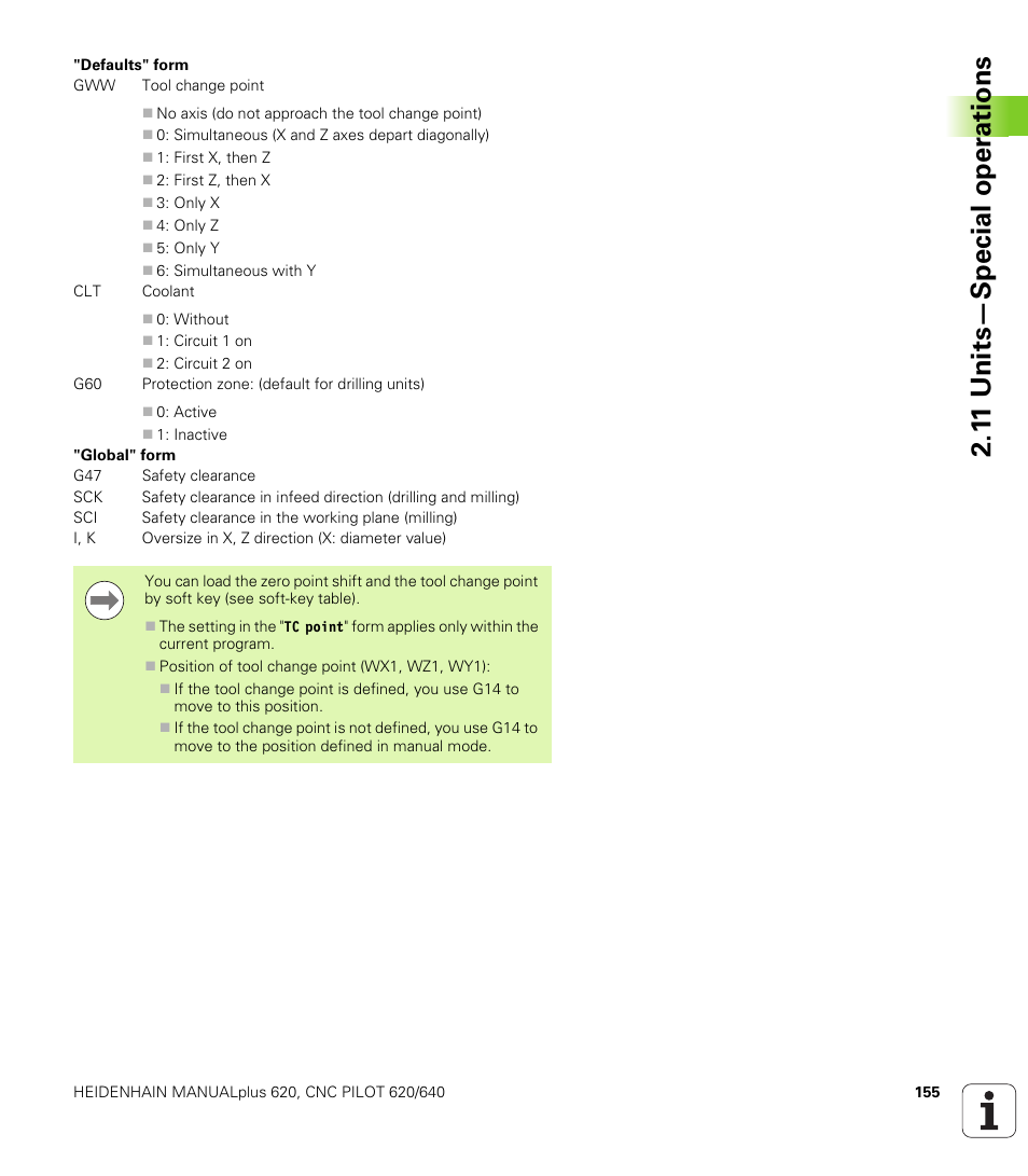 1 1 units—special oper ations | HEIDENHAIN SW 548328-05 DIN Programming User Manual | Page 155 / 598