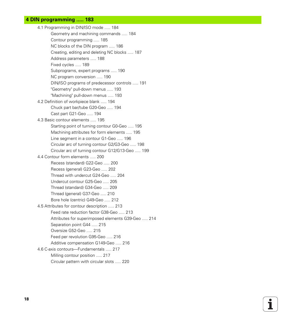 4 din programming | HEIDENHAIN SW 548328-05 DIN Programming User Manual | Page 18 / 598