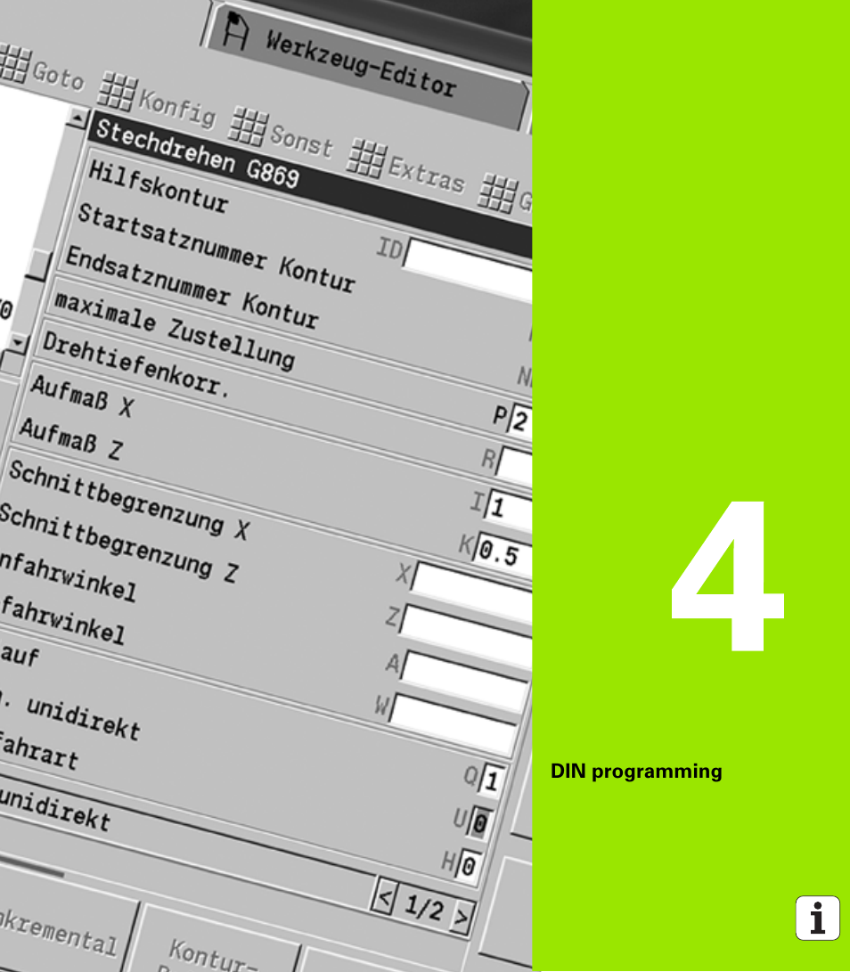 Din programming, 4 din programming | HEIDENHAIN SW 548328-05 DIN Programming User Manual | Page 183 / 598