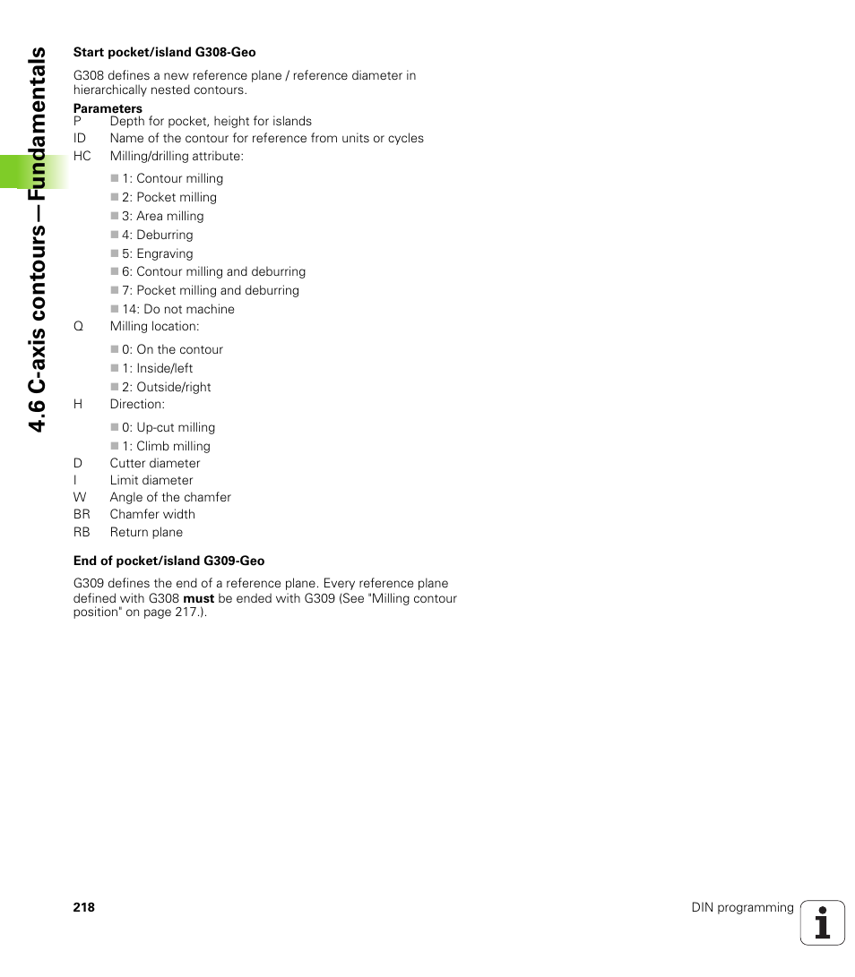 6 c-axis cont ours—f undamentals | HEIDENHAIN SW 548328-05 DIN Programming User Manual | Page 218 / 598