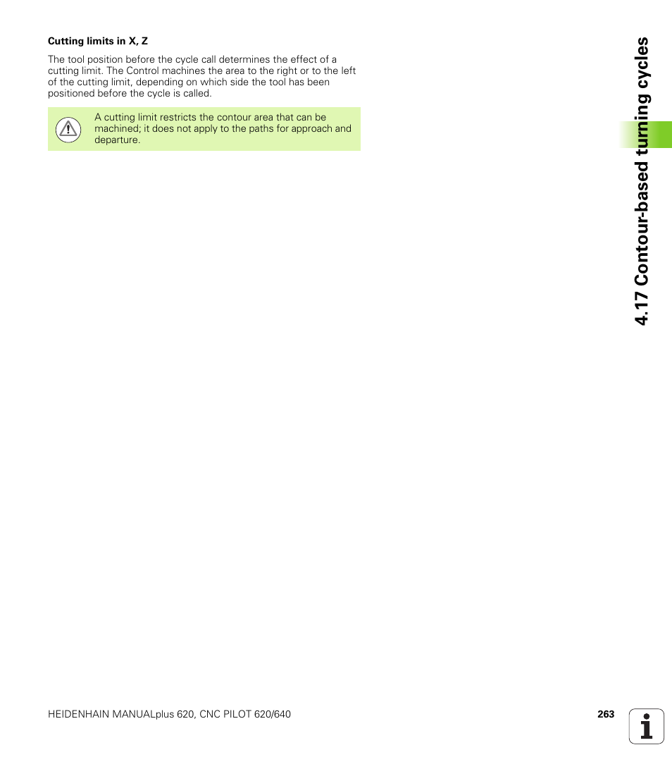 1 7 cont our -based t u rn ing cy cles | HEIDENHAIN SW 548328-05 DIN Programming User Manual | Page 263 / 598