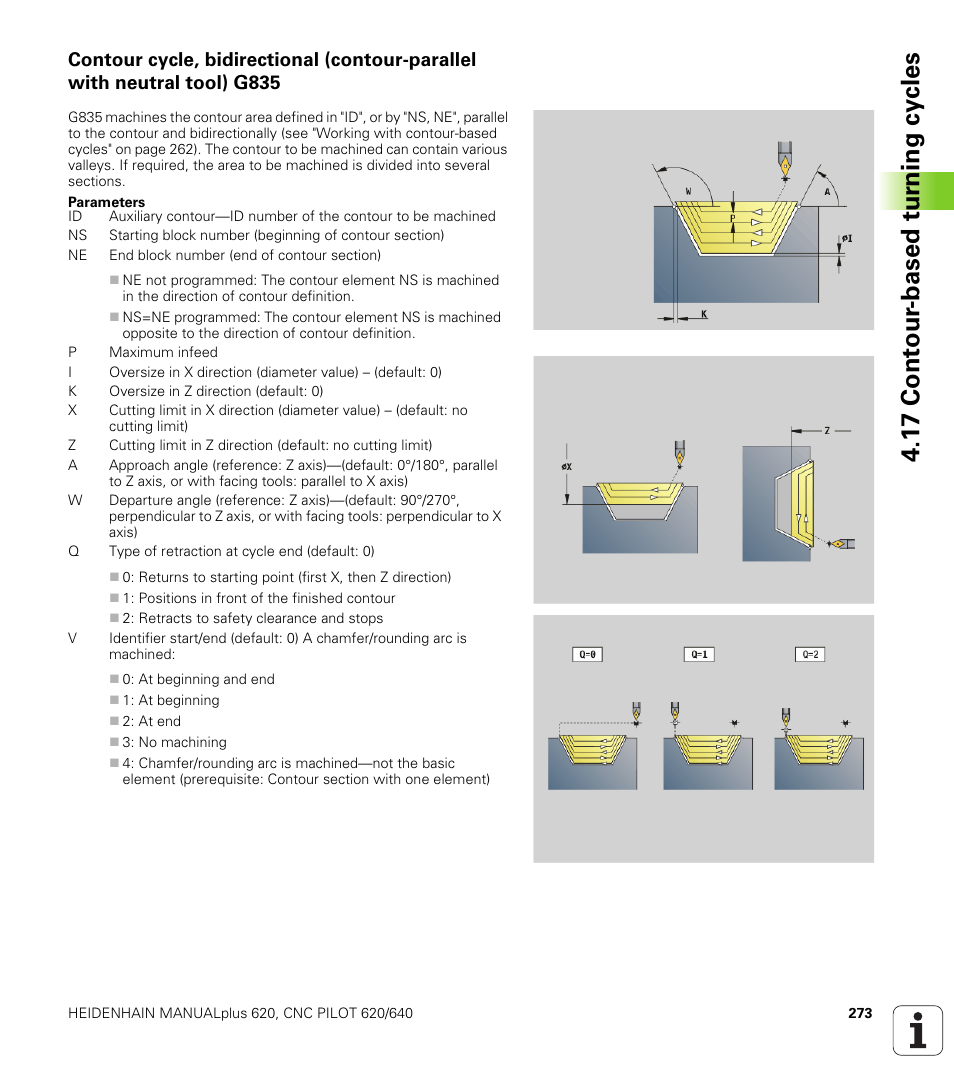 1 7 cont our -based t u rn ing cy cles | HEIDENHAIN SW 548328-05 DIN Programming User Manual | Page 273 / 598