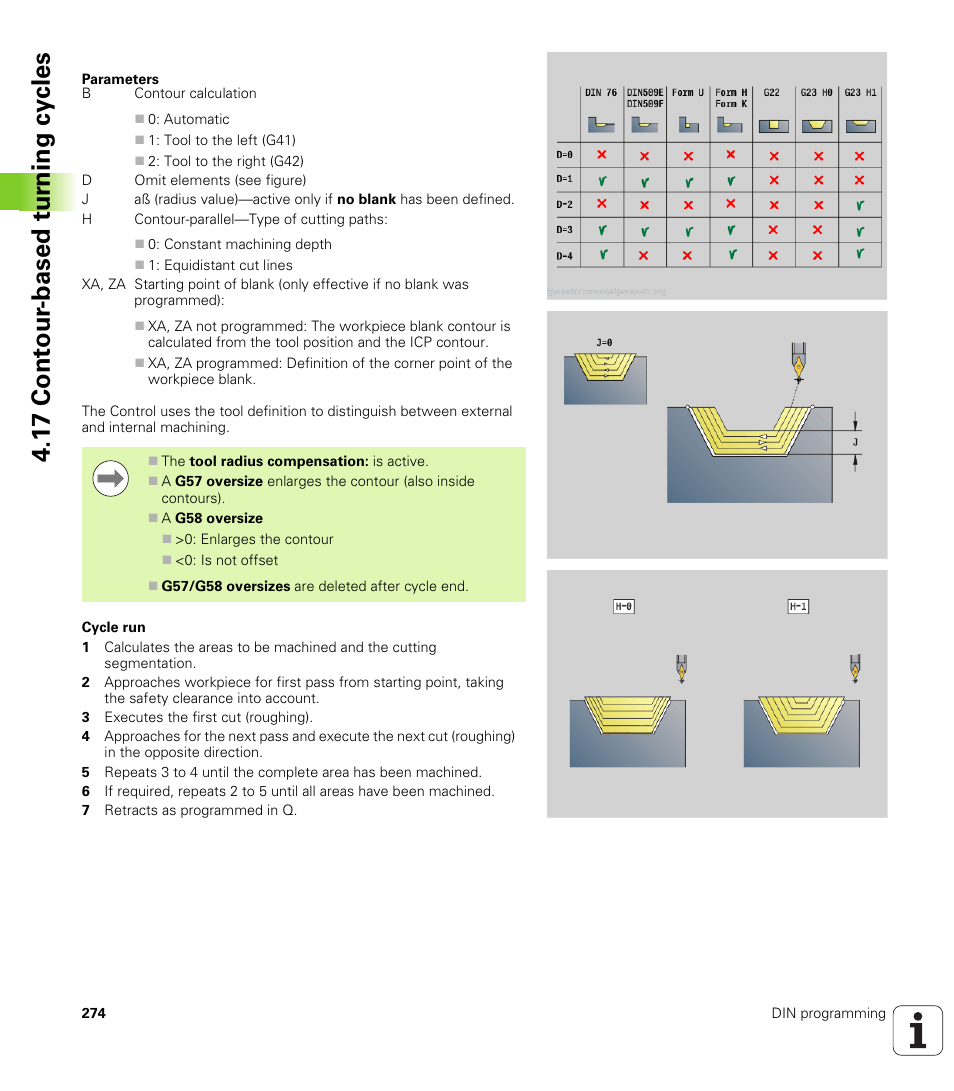 1 7 cont our -based t u rn ing cy cles | HEIDENHAIN SW 548328-05 DIN Programming User Manual | Page 274 / 598