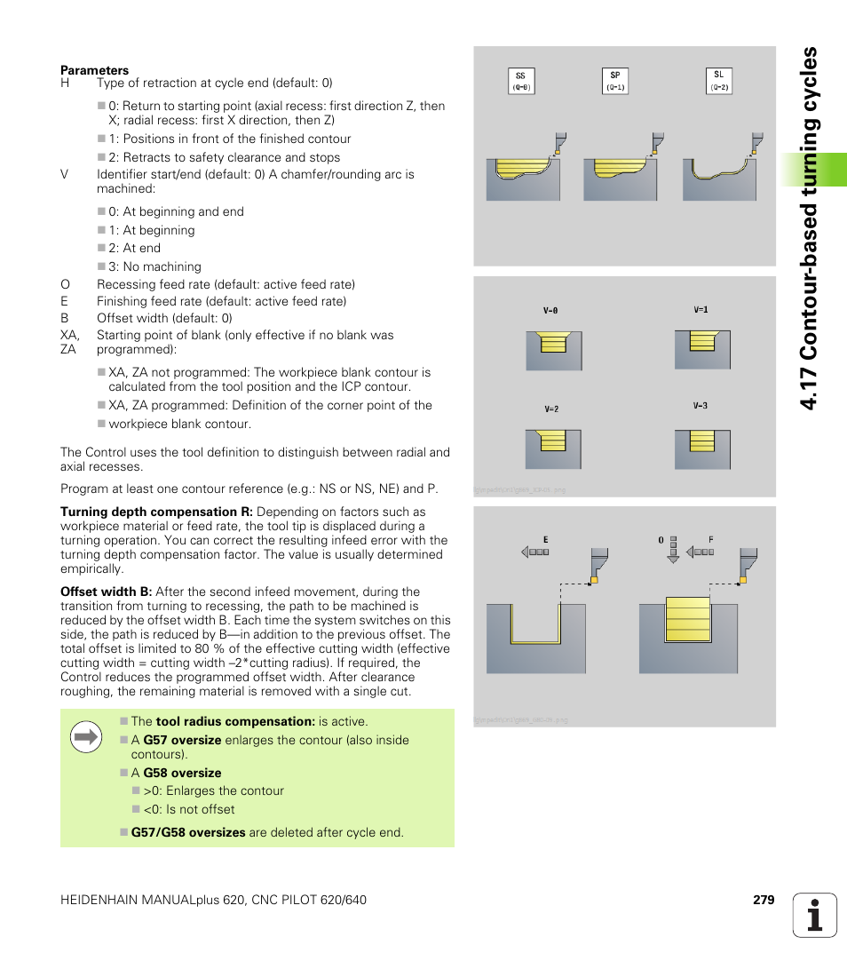 1 7 cont our -based t u rn ing cy cles | HEIDENHAIN SW 548328-05 DIN Programming User Manual | Page 279 / 598