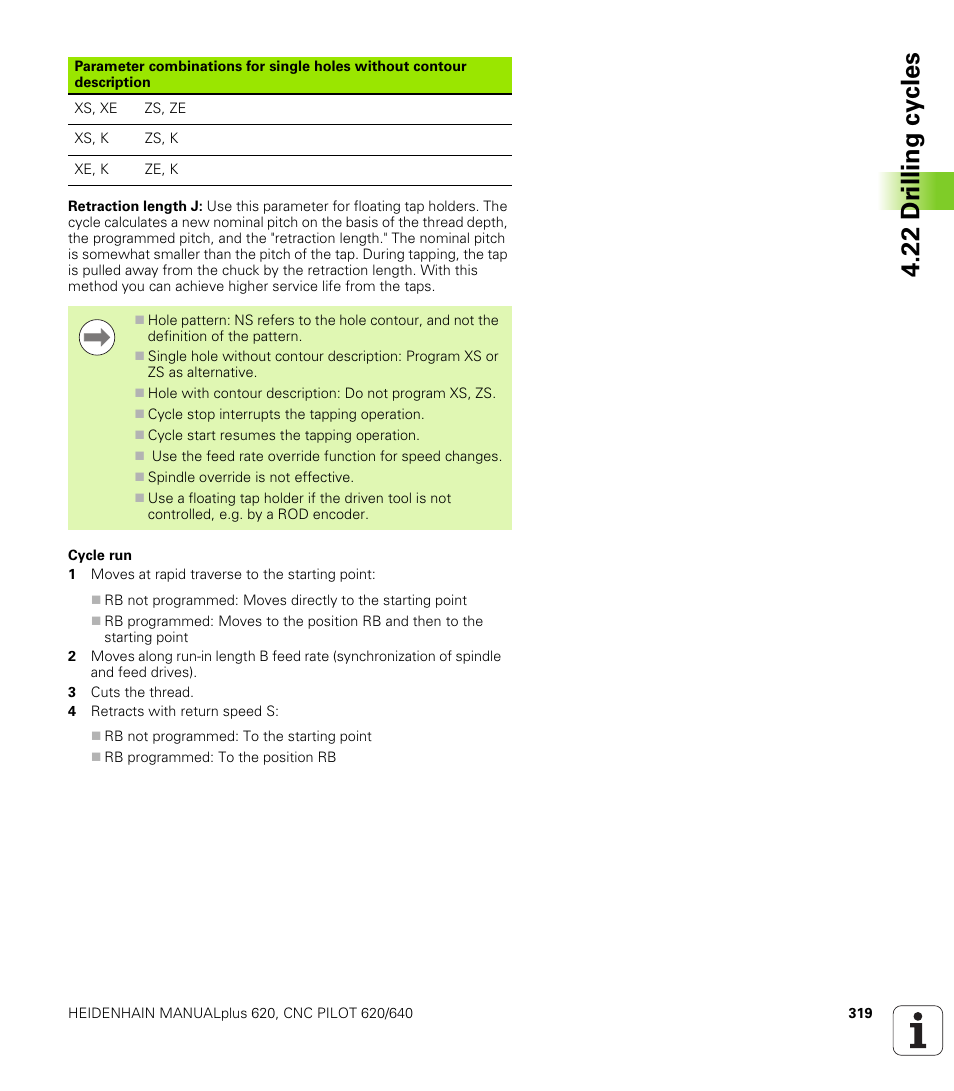 22 dr illing cy cles | HEIDENHAIN SW 548328-05 DIN Programming User Manual | Page 319 / 598