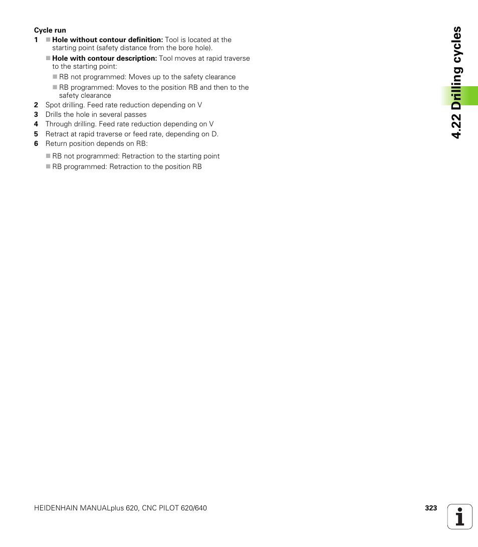 22 dr illing cy cles | HEIDENHAIN SW 548328-05 DIN Programming User Manual | Page 323 / 598