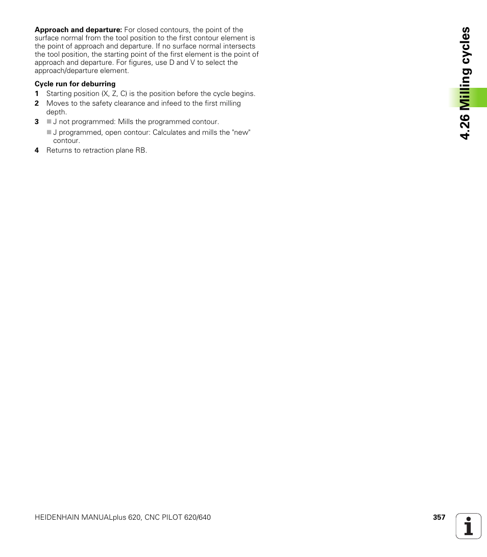 26 milling cy cles | HEIDENHAIN SW 548328-05 DIN Programming User Manual | Page 357 / 598