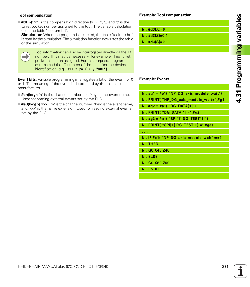 31 pr ogr amming v a ri ables | HEIDENHAIN SW 548328-05 DIN Programming User Manual | Page 391 / 598
