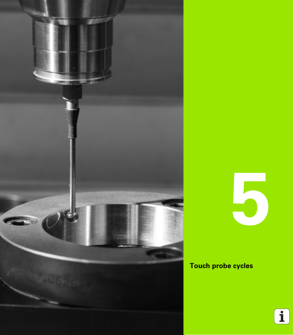 Touch probe cycles, 5 touch probe cycles | HEIDENHAIN SW 548328-05 DIN Programming User Manual | Page 429 / 598