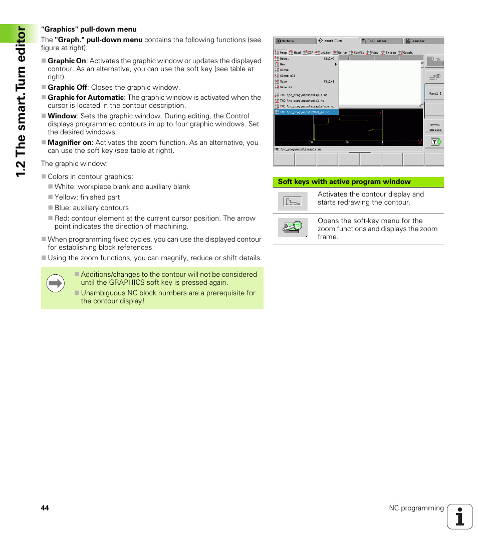 2 the smar t.t u rn edit or | HEIDENHAIN SW 548328-05 DIN Programming User Manual | Page 44 / 598