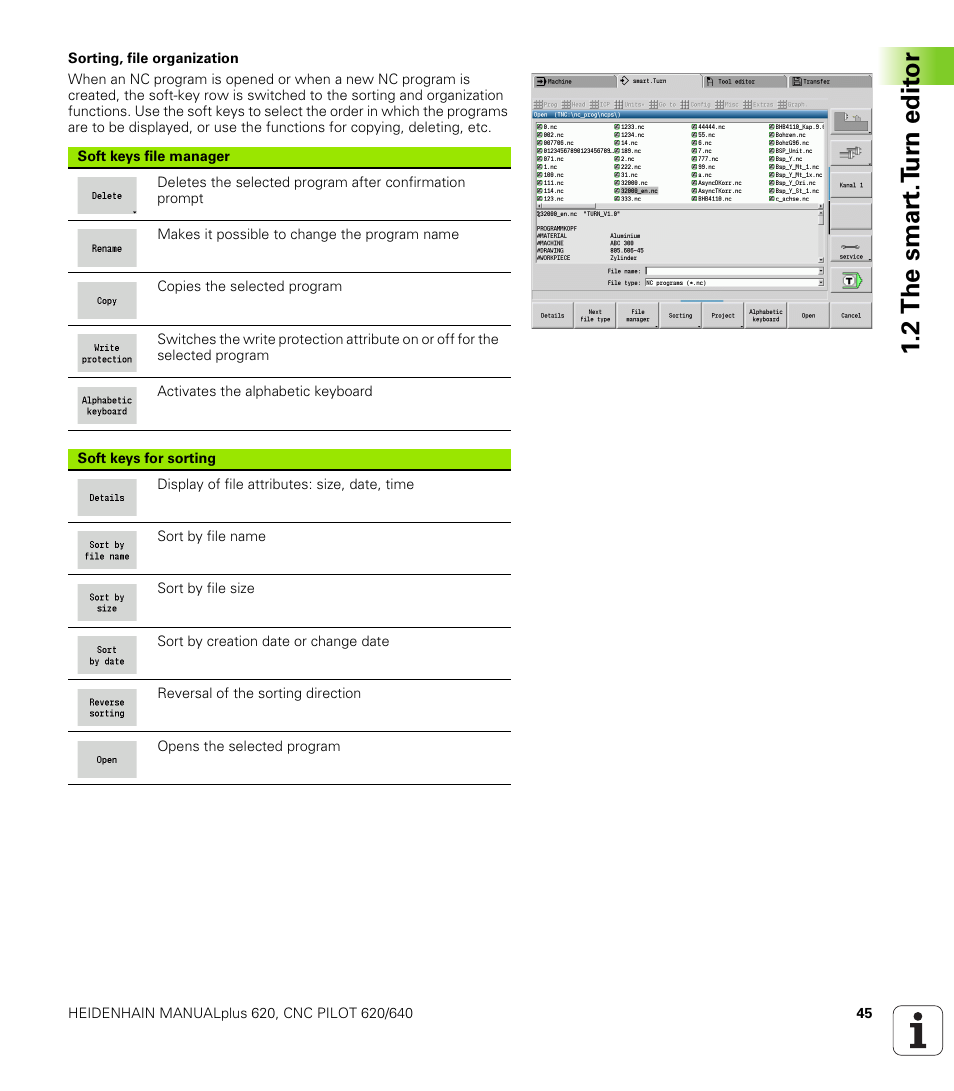 2 the smar t.t u rn edit or | HEIDENHAIN SW 548328-05 DIN Programming User Manual | Page 45 / 598