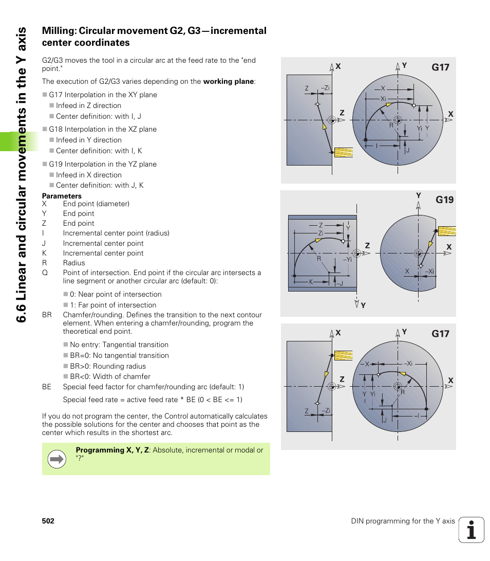 6 linear and cir c ular mo v e ments in the y axis | HEIDENHAIN SW 548328-05 DIN Programming User Manual | Page 502 / 598