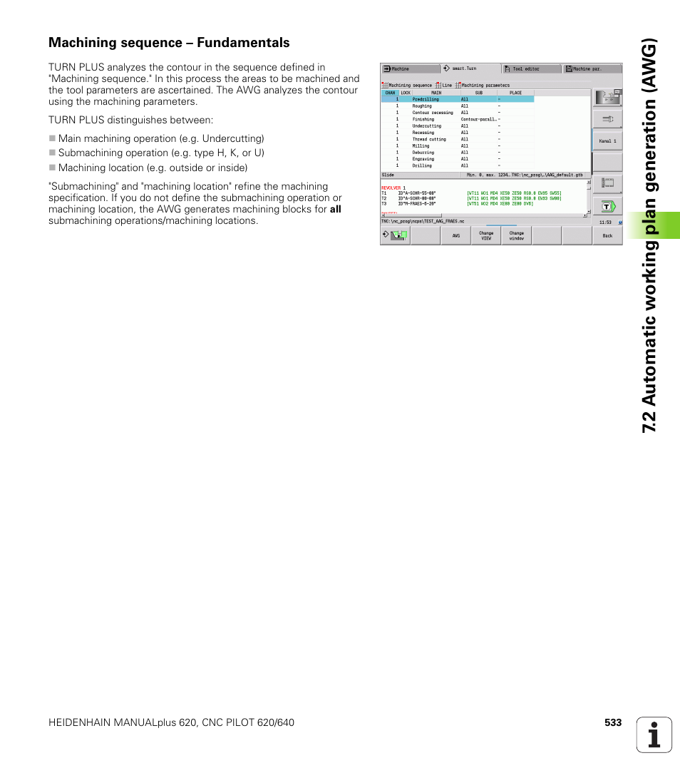 Machining sequence – fundamentals | HEIDENHAIN SW 548328-05 DIN Programming User Manual | Page 533 / 598