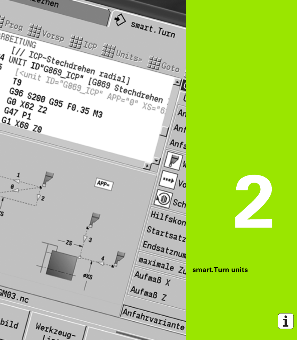 Smart.turn units, 2 smart.turn units, See "smart.turn units" on | HEIDENHAIN SW 548328-05 DIN Programming User Manual | Page 57 / 598
