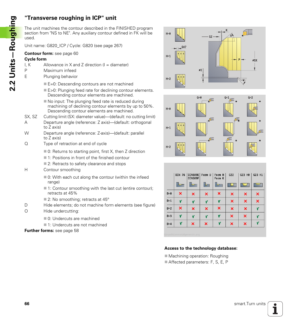 Transverse roughing in icp" unit, 2 units—roughing | HEIDENHAIN SW 548328-05 DIN Programming User Manual | Page 66 / 598