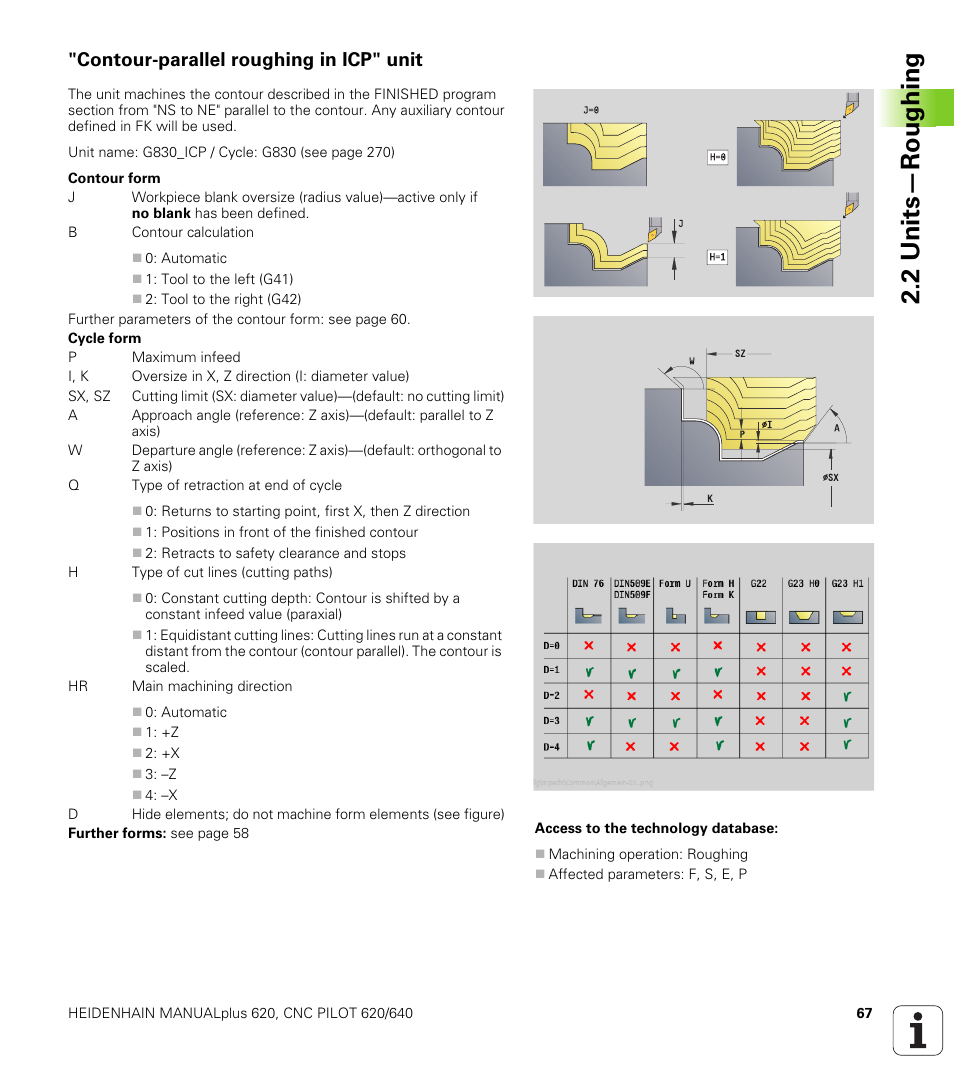 Contour-parallel roughing in icp" unit, 2 units—roughing | HEIDENHAIN SW 548328-05 DIN Programming User Manual | Page 67 / 598