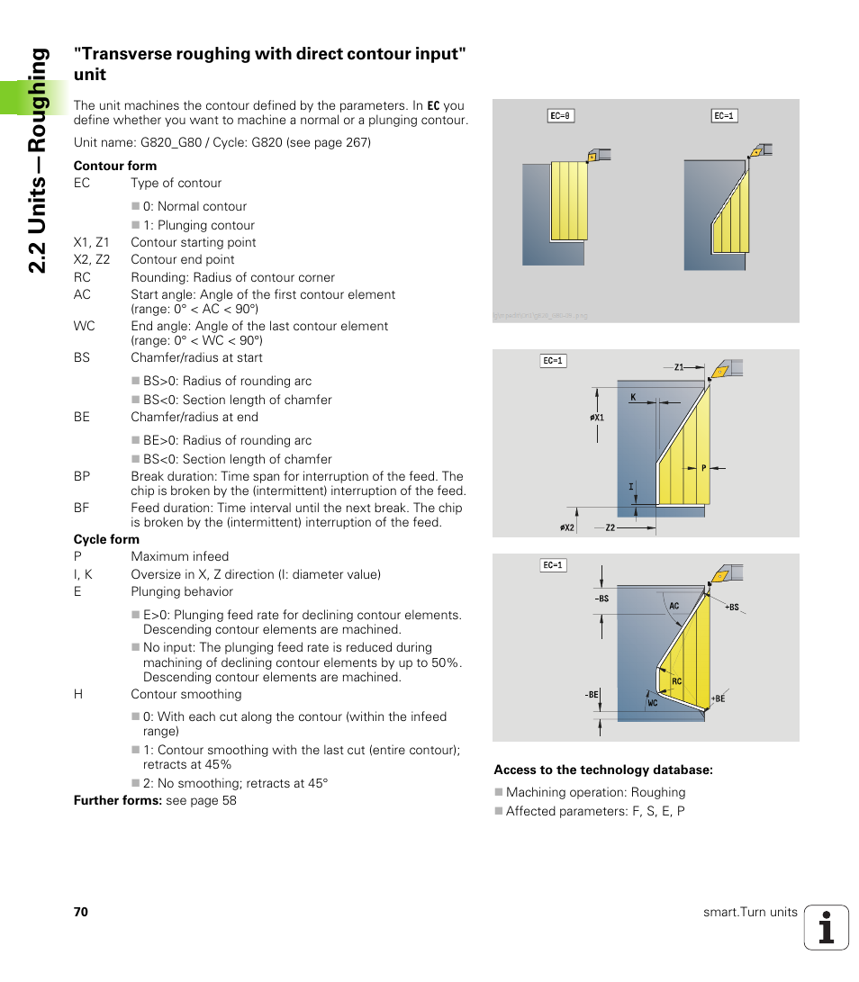 2 units—roughing | HEIDENHAIN SW 548328-05 DIN Programming User Manual | Page 70 / 598