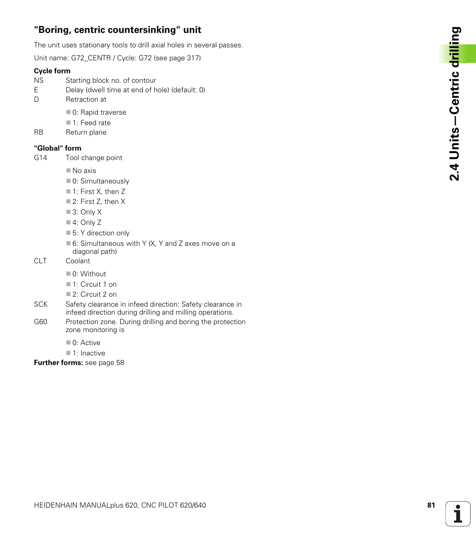 Boring, centric countersinking" unit, 4 units—centr ic dr illing | HEIDENHAIN SW 548328-05 DIN Programming User Manual | Page 81 / 598