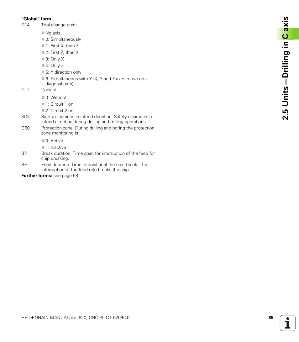 5 units—dr illing in c axis | HEIDENHAIN SW 548328-05 DIN Programming User Manual | Page 85 / 598