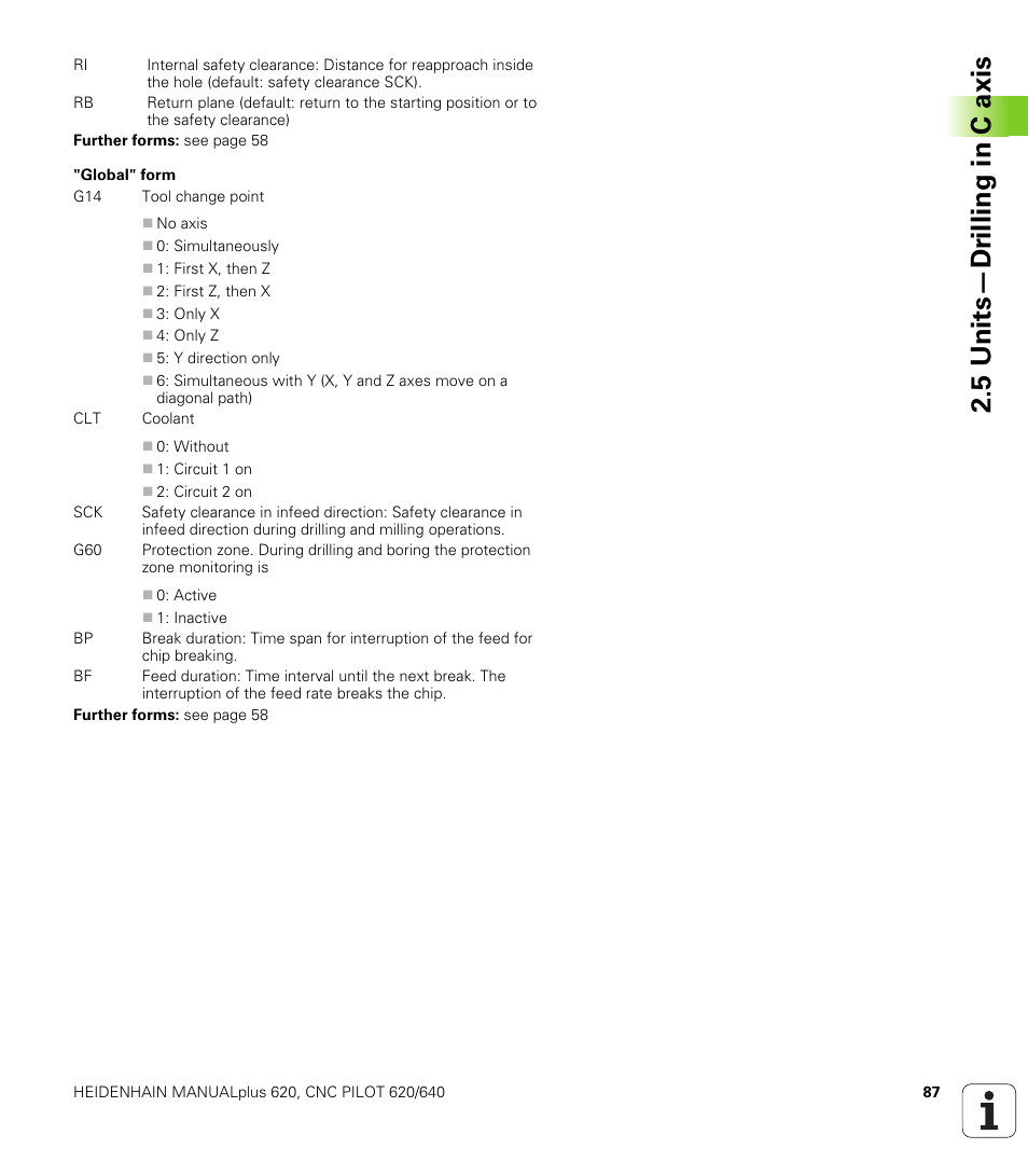 5 units—dr illing in c axis | HEIDENHAIN SW 548328-05 DIN Programming User Manual | Page 87 / 598