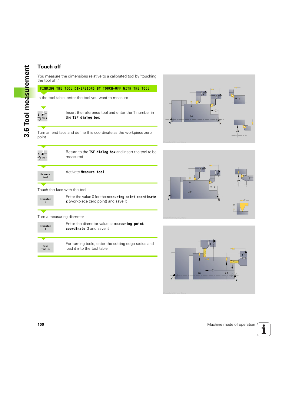 Touch off, 6 t o ol measur ement | HEIDENHAIN SW 54843x-02 User Manual | Page 100 / 619