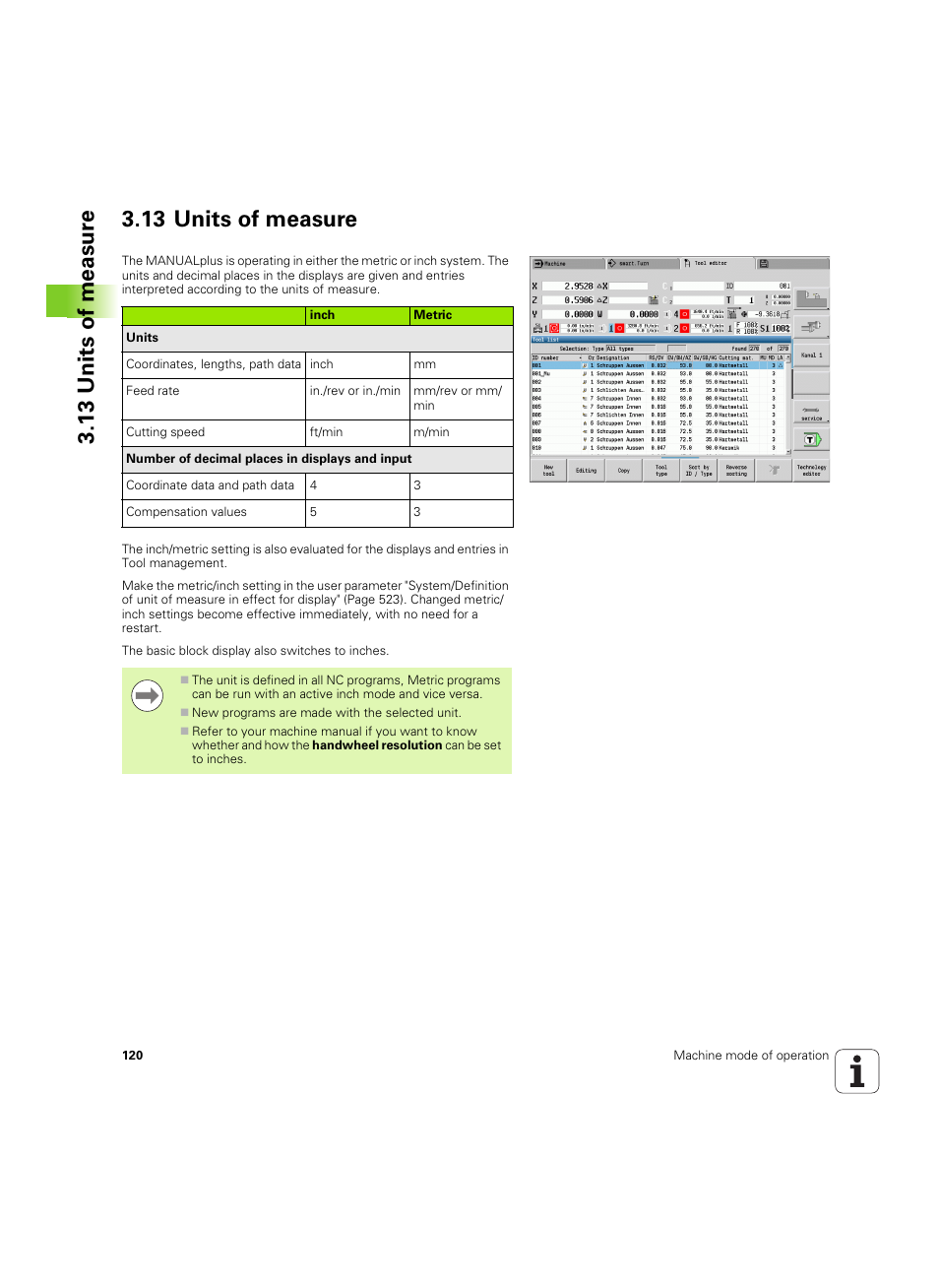 13 units of measure | HEIDENHAIN SW 54843x-02 User Manual | Page 120 / 619