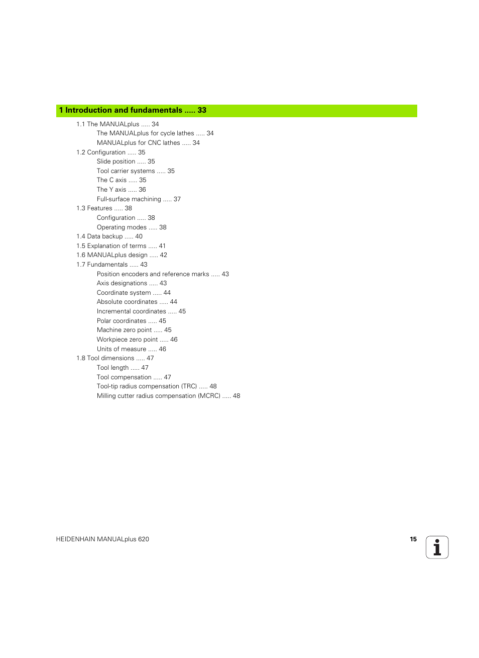 1 introduction and fundamentals | HEIDENHAIN SW 54843x-02 User Manual | Page 15 / 619