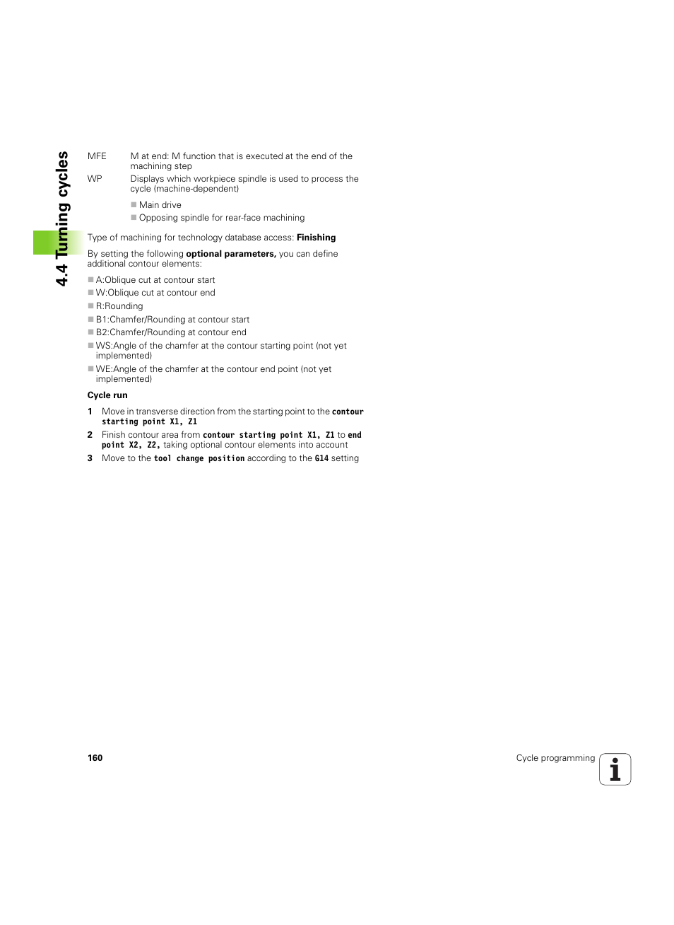 4 t u rn ing cy cles | HEIDENHAIN SW 54843x-02 User Manual | Page 160 / 619