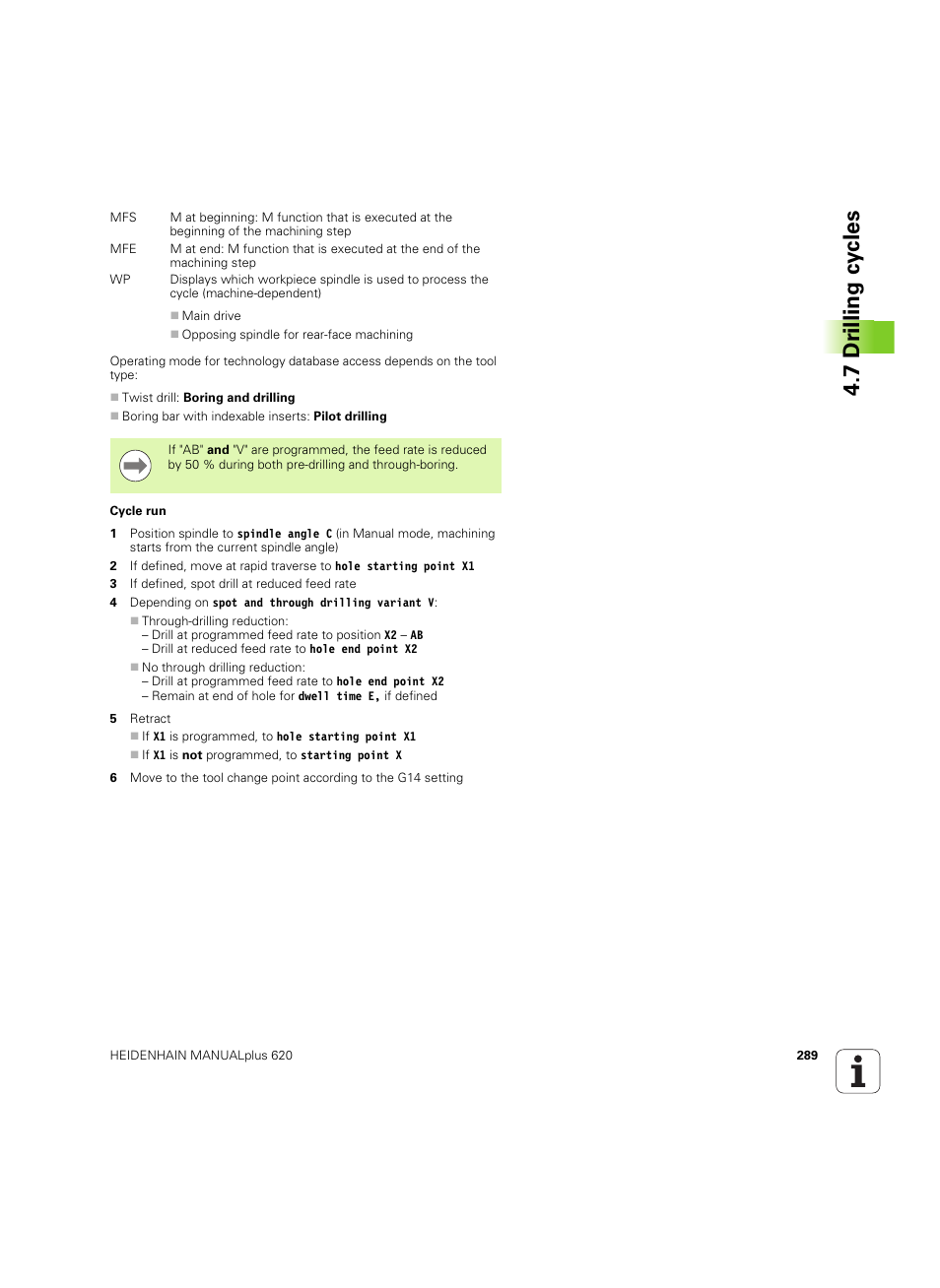 7 dr illing cy cles | HEIDENHAIN SW 54843x-02 User Manual | Page 289 / 619