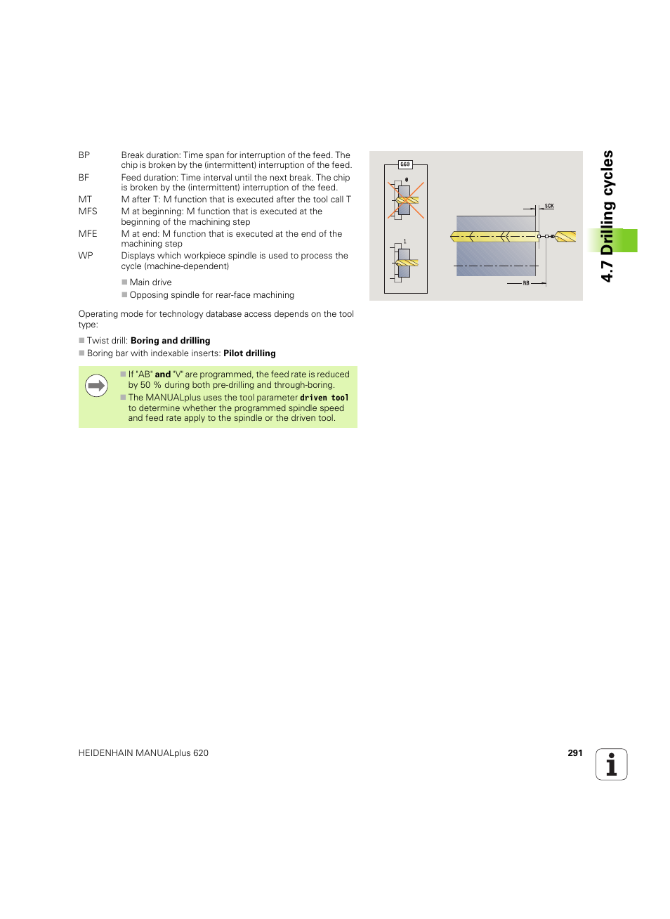 7 dr illing cy cles | HEIDENHAIN SW 54843x-02 User Manual | Page 291 / 619