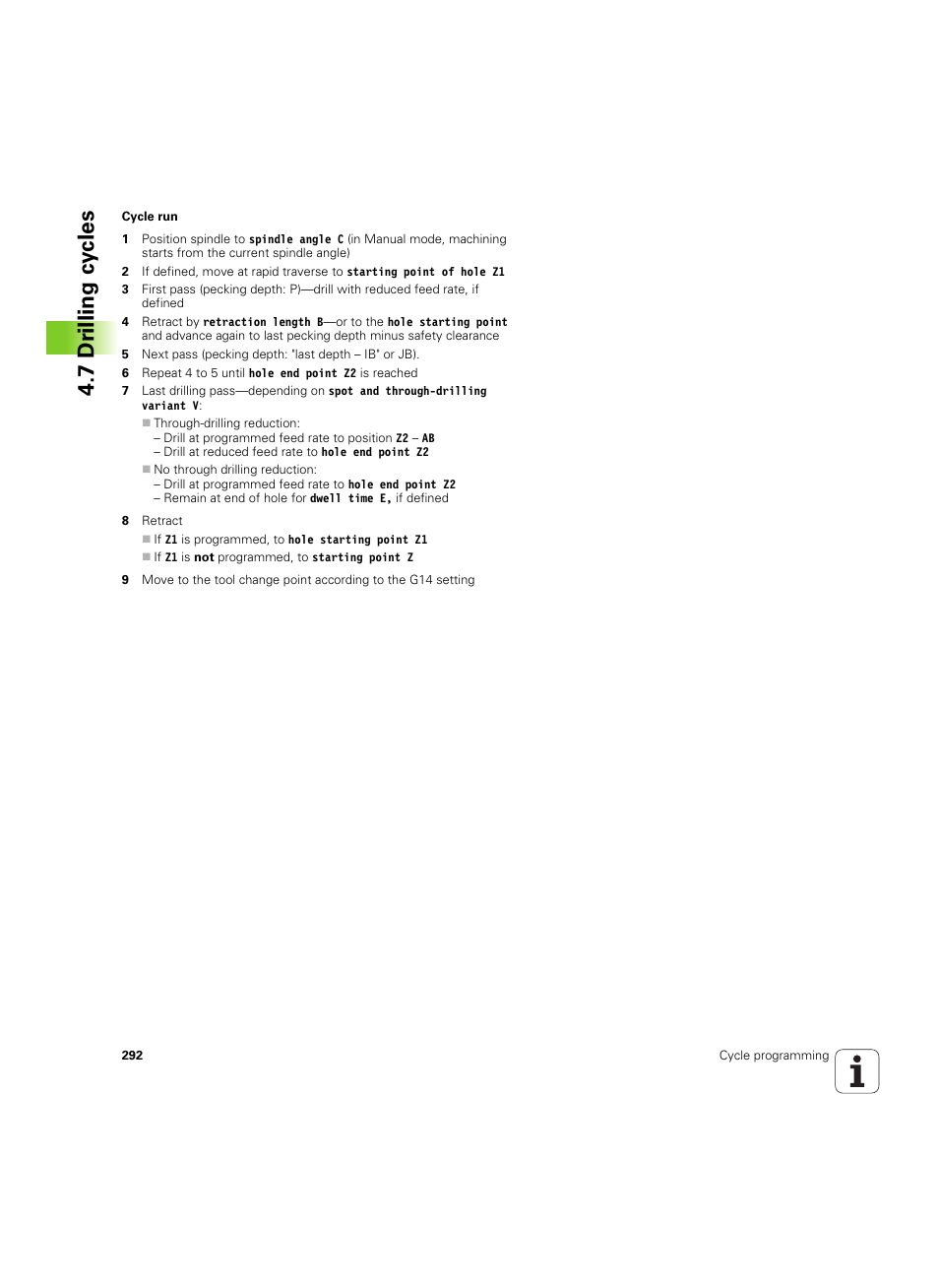 7 dr illing cy cles | HEIDENHAIN SW 54843x-02 User Manual | Page 292 / 619