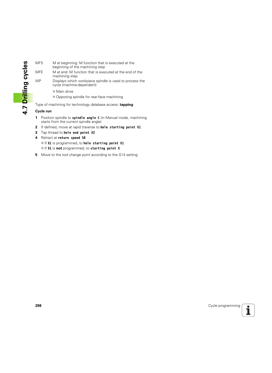 7 dr illing cy cles | HEIDENHAIN SW 54843x-02 User Manual | Page 298 / 619