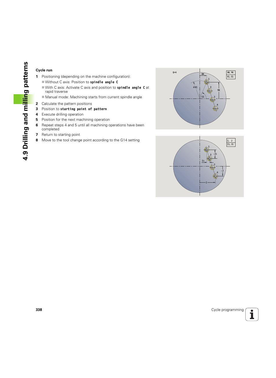 9 dr illing and milling pat ter ns | HEIDENHAIN SW 54843x-02 User Manual | Page 338 / 619