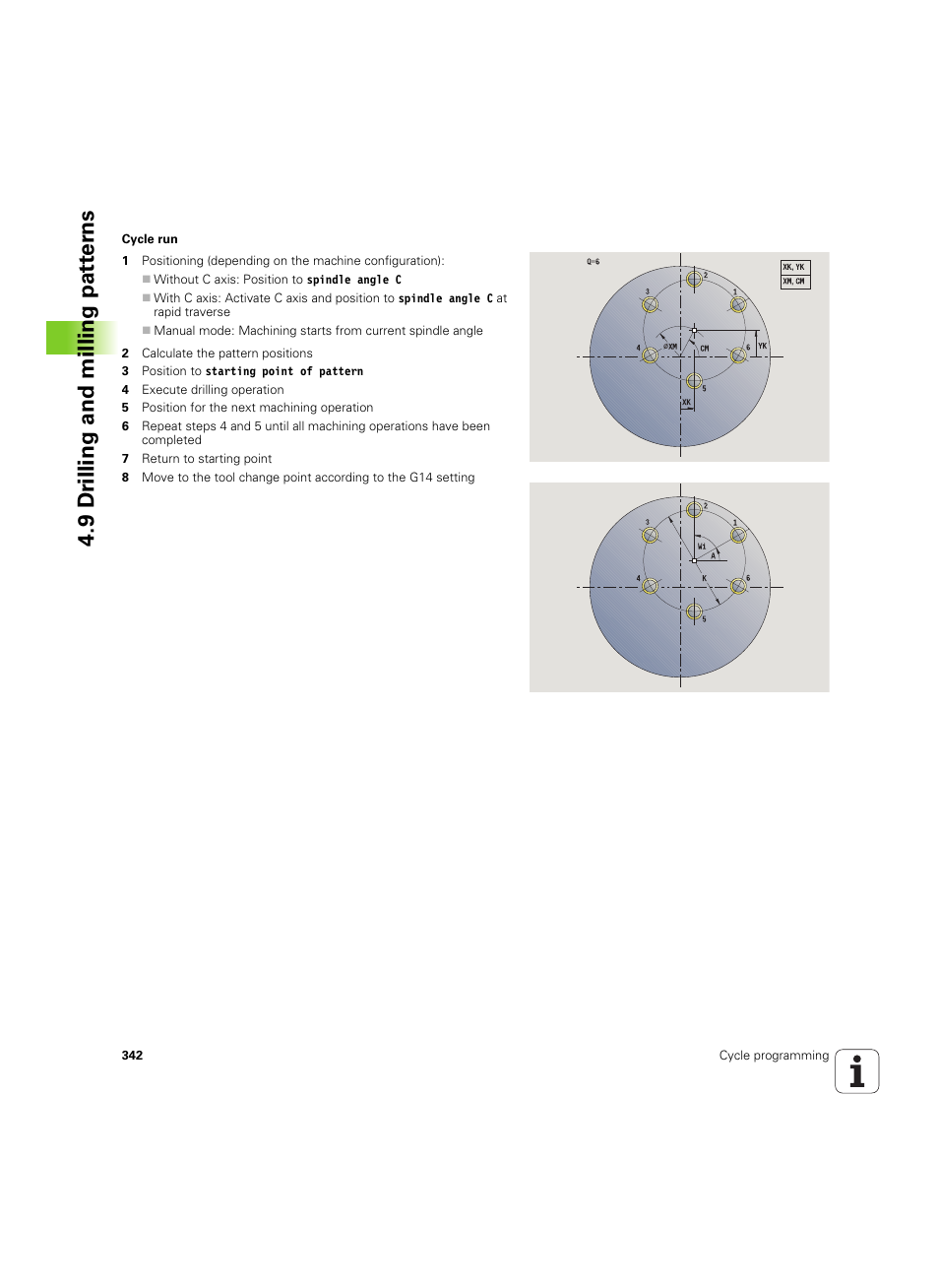 9 dr illing and milling pat ter ns | HEIDENHAIN SW 54843x-02 User Manual | Page 342 / 619