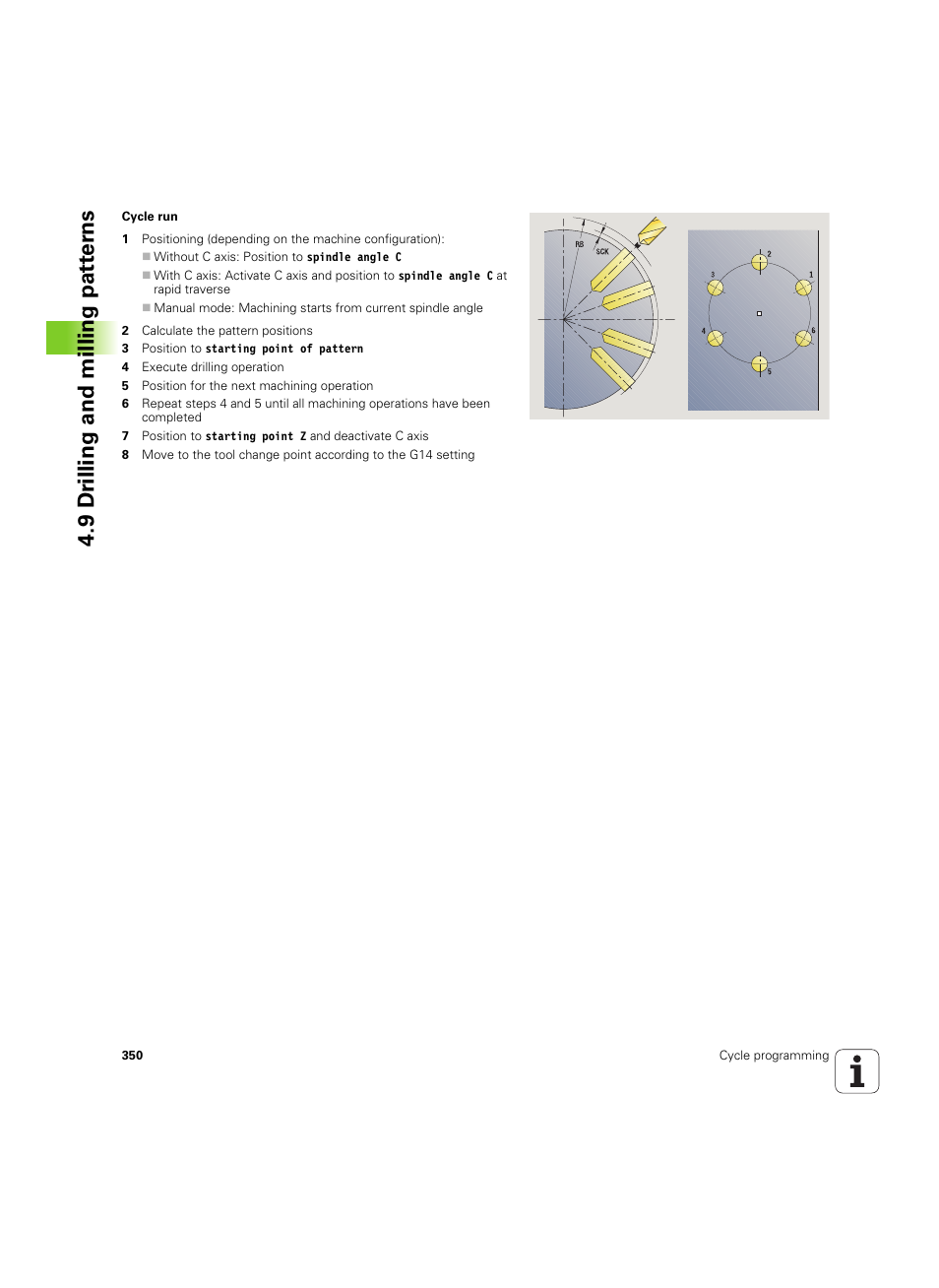 9 dr illing and milling pat ter ns | HEIDENHAIN SW 54843x-02 User Manual | Page 350 / 619