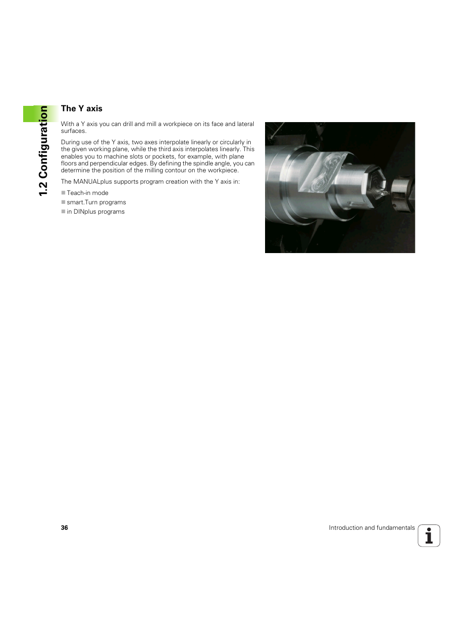 The y axis, 2 configur ation | HEIDENHAIN SW 54843x-02 User Manual | Page 36 / 619